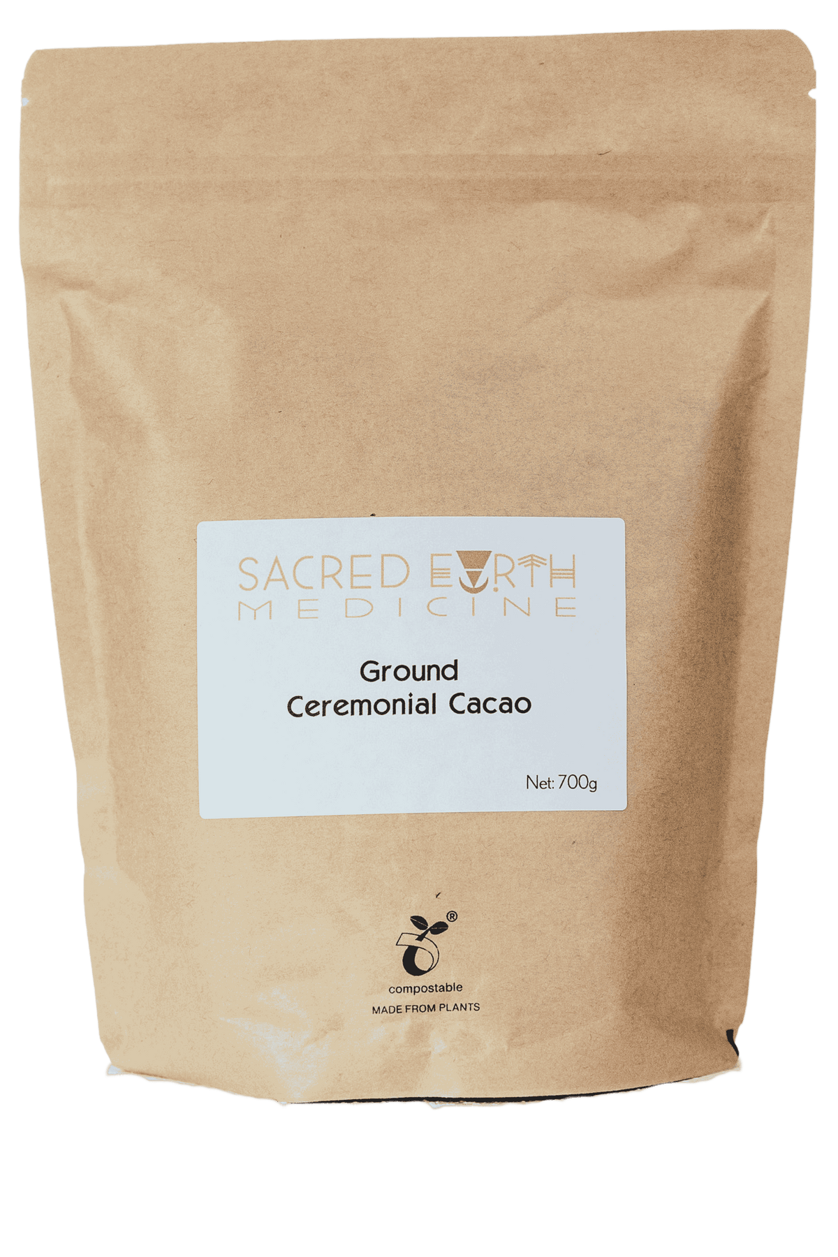 Ground Ceremonial Cacao from Sacred Earth Medicine is exact same cacao that comes in block form, except we have done the work of grinding it for you into a a form that is easy to make a sacred hot chocolate. Ground Ceremonial Cacao comes in four sizes: 1kg, 700g, 400g and 200g. Great for smoothies, deserts and chocolate making too!