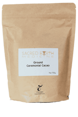 Ground Ceremonial Cacao from Sacred Earth Medicine is exact same cacao that comes in block form, except we have done the work of grinding it for you into a a form that is easy to make a sacred hot chocolate. Ground Ceremonial Cacao comes in four sizes: 1kg, 700g, 400g and 200g. Great for smoothies, deserts and chocolate making too!