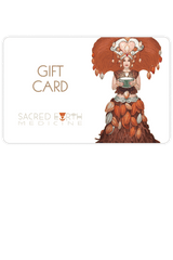 The Sacred Earth Medicine Gift and is the perfect gift of heart and love. The gift cards come in $50, $100, $250 and $500.